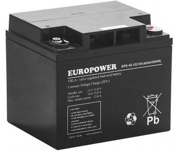 Akumulator AGM EUROPOWER serii EPS 12V 42Ah (Żywotność 8-12 lat)