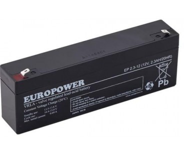 Akumulator AGM EUROPOWER serii EP 12V 2.3Ah (Żywotność 6-9 lat)