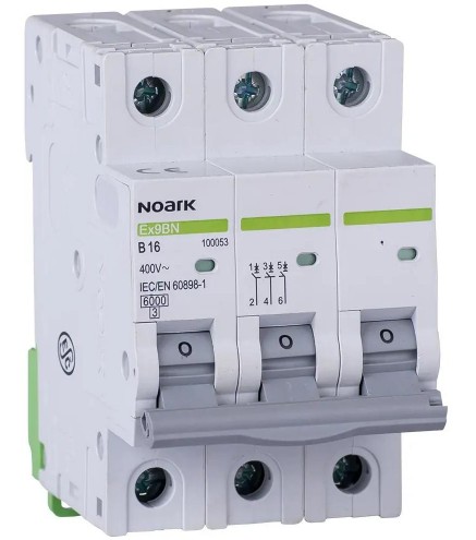 WYŁĄCZNIK NADPRĄDOWY 6 KA, B, 25A, 3P, Ex9BN 3P B25  Noark 100055