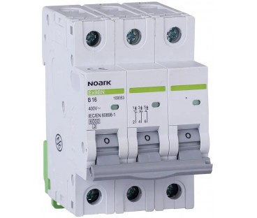 WYŁĄCZNIK NADPRĄDOWY 6 KA, B, 10A, 3P, Ex9BN 3P B10 Noark 100051