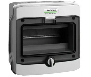 PLASTIKOWA OBUDOWA INSTALACYJNA Natynkowa IP65 1X8 modułów. PHS 8T NOARK 101493
