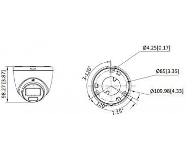 Kamera 4w1 Hikvision DS-2CE72DF3T-LSE(2.8mm)(O-STD)