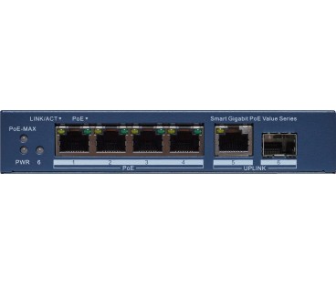 Switch Hikvision DS-3E1506P-EI/M-4P1T1F(O-STD)