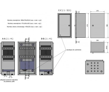 ABOX-ALUXL Obudowa zewnętrzna ATTE IP66