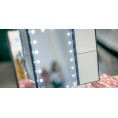Lusterko do makijażu Humanas HS-ML04 z podświetleniem LED - czarny