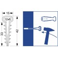 Uchwyt szybkiego montażu - płaski USMP-3 Elektro-Plast Opatówek 100szt 16.2