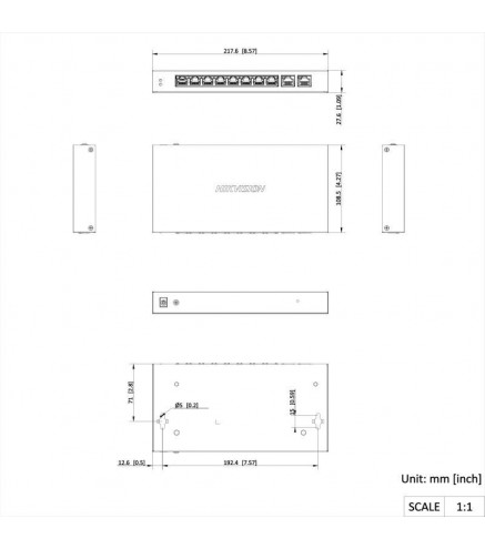 SWITCH HIKVISION DS-3E1506P-EI(O-STD)