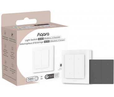 Aqara Light Switch H2 EU | Przełącznik | 4 przyciski, 2 kanały, offline WS-K08D