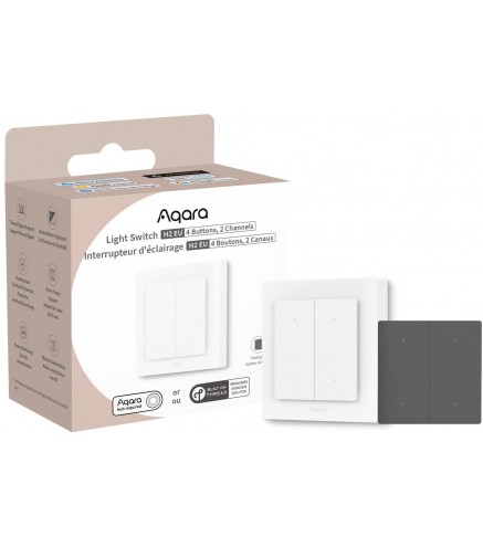 Aqara Light Switch H2 EU | Przełącznik | 4 przyciski, 2 kanały, offline WS-K08D