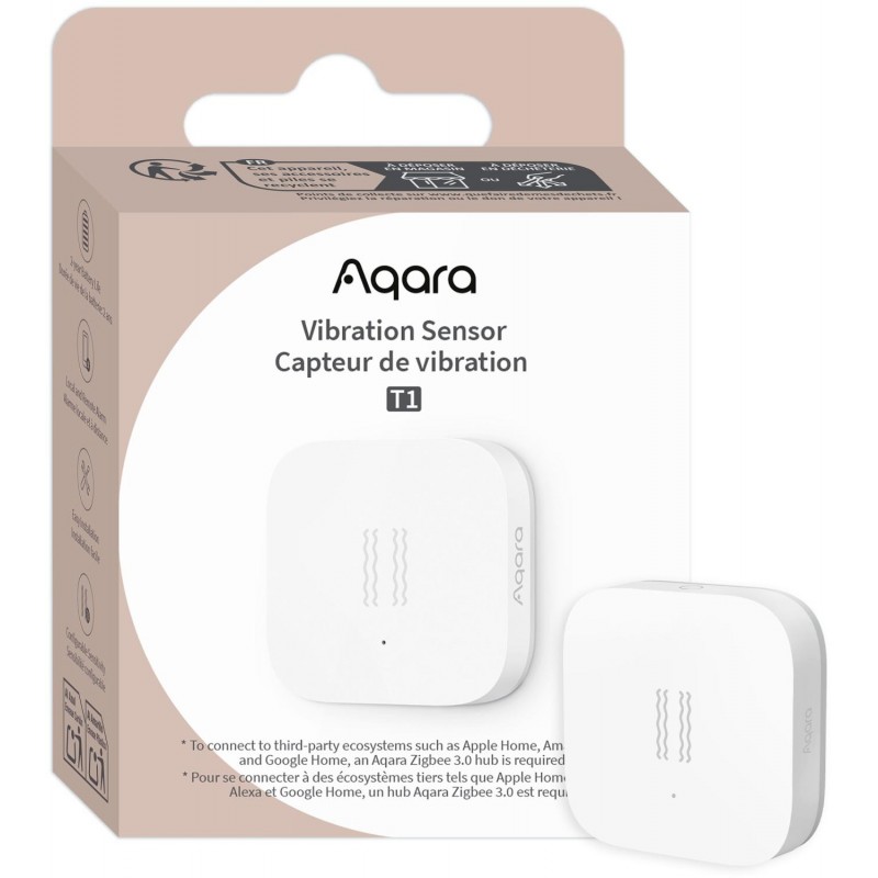 Aqara Vibration Sensor T1 | Czujnik wibracji | Biały VB-S01D
