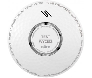 Czujnik czadu i dymu EURA CSD-39A2