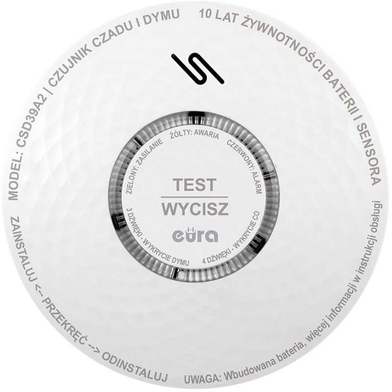 Czujnik czadu i dymu EURA CSD-39A2