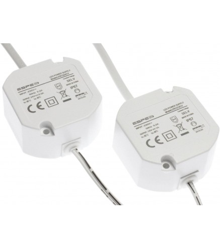 ZASILACZ DOPUSZKOWY ESPE LP-1212-211 12V 1A 12 W IP67 5.5 / 2.1 mm