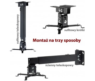 Uchwyt do montażu projektora 2w1 sufitowy/ścienny P-108