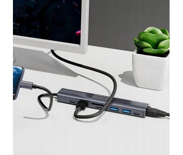 HUB USB-C Przejściówka ADAPTER 8w1 HDMI 2.0 4K 60 Hz Gigabit Ethernet 1000 Mbps Zenwire HUB81