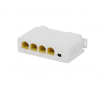 EXTENDER POE NA SZYNĘ DIN DO 3 KAMER IP Pulsar EXT-POEG3DIN 48V