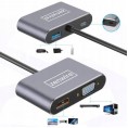 ADAPTER HUB Przejściówka USB-C 4W1 HDMI 4K VGA USB Zenwire BYL-2310