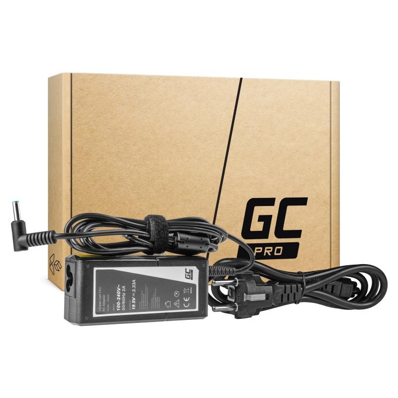 ZASILACZ ŁADOWARKA DO LAPTOPA HP Green Cell PRO AD49P 19,5V 3,33A 65W 4,5mm/3,0mm