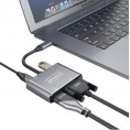ADAPTER HUB Przejściówka USB-C 4W1 HDMI 4K VGA USB Zenwire BYL-2310