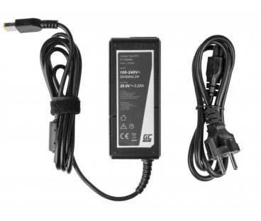 ZASILACZ ŁADOWARKA DO LAPTOPA LENOVO Green Cell PRO AD38AP 20V 3,25A 65W Slim Tip
