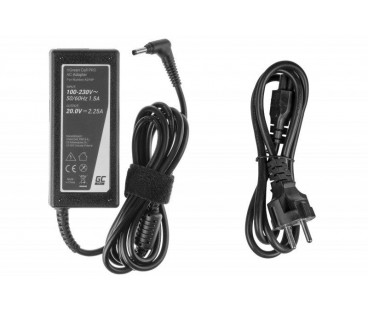 ZASILACZ ŁADOWARKA DO LAPTOPA LENOVO Green Cell PRO AD76P 20V 2,25A 45W 4,0mm/1,7mm