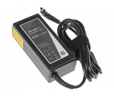 ZASILACZ ŁADOWARKA DO LAPTOPA LENOVO Green Cell PRO AD76P 20V 2,25A 45W 4,0mm/1,7mm