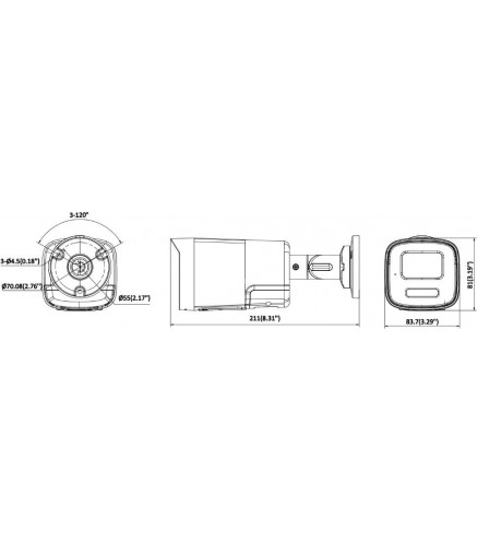 Kamera IP Hikvision DS-2CD1T47G3-LIUF/SL(2.8mm)
