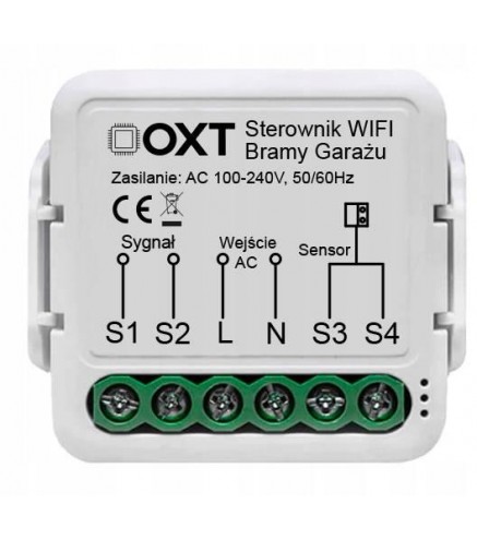Moduł OXT z sensorem do bramy garażu WiFi TUYA