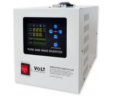 Przetwornica VOLT POLSKA SINUSPRO 2200E PLUS 12/230V (1200/2200W) [AGM, GEL, LiFePO4]