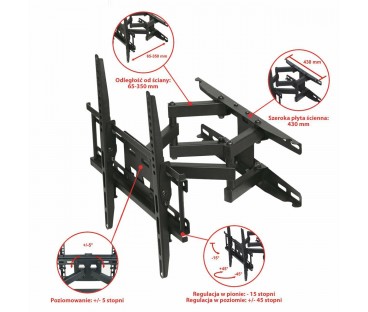 Uchwyt TV ścienny LED/LCD ART 23-65 UX150