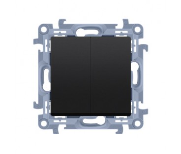 KONTAKT SIMON 10 MODUŁ CZARNY MAT ŁĄCZNIK SERYJNY SAMOZACISKI 10AX 250 V