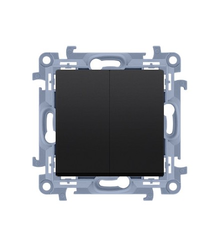 KONTAKT SIMON 10 MODUŁ CZARNY MAT ŁĄCZNIK SERYJNY SAMOZACISKI 10AX 250 V