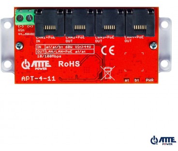 ATTE APT-4-11 Switch PoE 4 portowy 10/100Mbps, extender