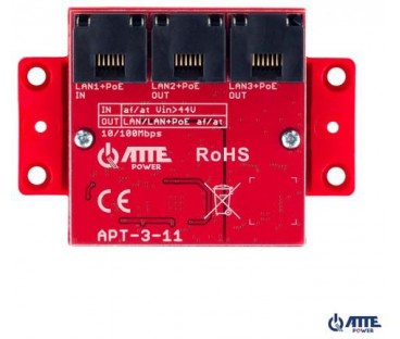 ATTE APT-3-11 Switch PoE 3 portowy 10/100Mbps, extender