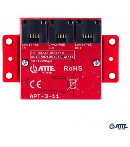 ATTE APT-3-11 Switch PoE 3 portowy 10/100Mbps, extender