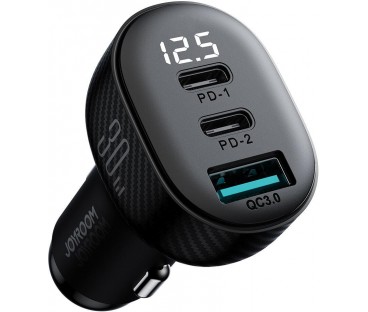 Ładowarka samochodowa Joyroom JR-CCD04 30W 4A 2x USB-C 1x USB-A PD QC 3.0