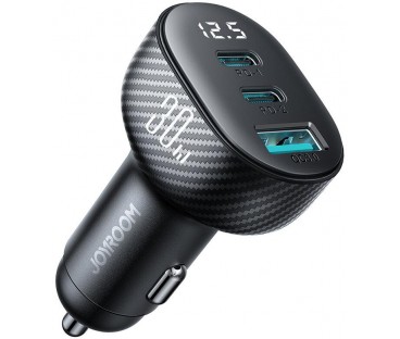 Ładowarka samochodowa Joyroom JR-CCD04 30W 4A 2x USB-C 1x USB-A PD QC 3.0
