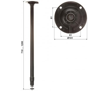 UCHWYT DO KAMER TELESKOPOWY SUFITOWY BR-60X120-B