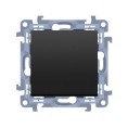 KONTAKT SIMON 10 MODUŁ CZARNY MAT PRZYCISK 1X 1Z SAMOZACISKI 10AX 250V