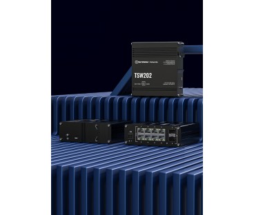 Teltonika TSW202 switch przemysłowy zarządzalny 8xFE 2xSFP PoE+ (TSW202000000) DIN