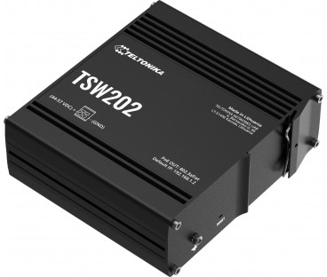 Teltonika TSW202 switch przemysłowy zarządzalny 8xFE 2xSFP PoE+ (TSW202000000) DIN