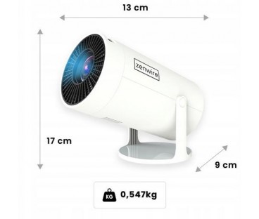 Przenośny Projektor Zenwire R1 Full HD Android Wifi Bluetooth Obrotowy