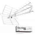 Antena kierunkowa DVB-T2 Spacetronik EOS PRO Combo UHF+VHF LTE 5G (biała)