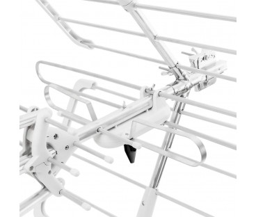 Antena kierunkowa DVB-T2 Spacetronik EOS PRO Combo UHF+VHF LTE 5G (biała)