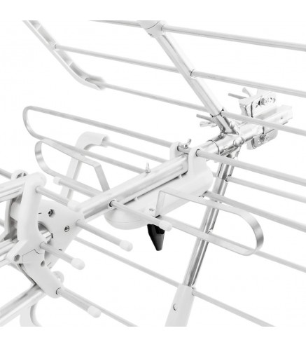 Antena kierunkowa DVB-T2 Spacetronik EOS PRO Combo UHF+VHF LTE 5G (biała)