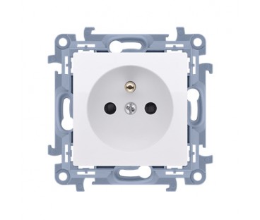 KONTAKT SIMON 10 MODUŁ BIAŁY GNIAZDO 1X Z/U Z PRZESŁONAMI SZYBKOZŁĄCZA 16A 250V