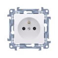 KONTAKT SIMON 10 MODUŁ BIAŁY GNIAZDO 1X Z/U Z PRZESŁONAMI SZYBKOZŁĄCZA 16A 250V