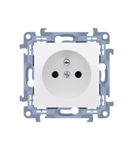 KONTAKT SIMON 10 MODUŁ BIAŁY GNIAZDO 1X Z/U ZACISKI ŚRUBOWE 16A 250V