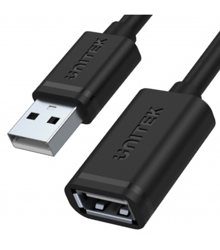 Kabel USB Unitek Y-C428GBK Przedłużacz USB 2.0 AM-AF 1m