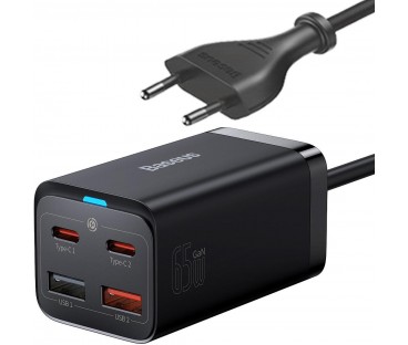 ŁADOWARKA SIECIOWA Baseus GaN 3 Pro Desktop Charger CCGP040101 65W 2x USB-A 2x USB-C PD 3.0 QC 4.0